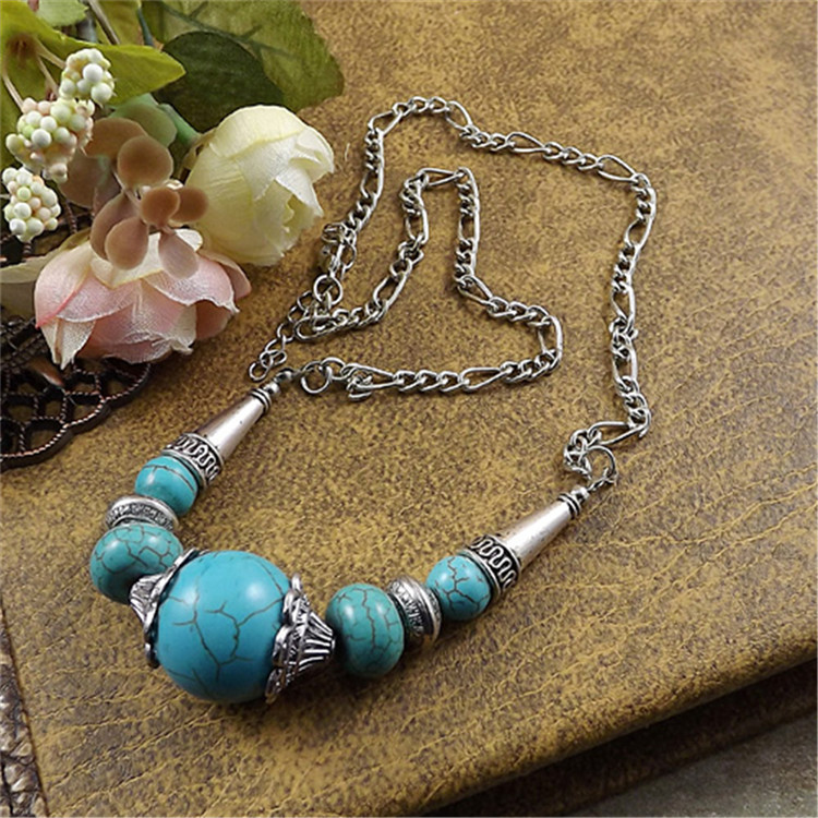 Bohemian National Turquoise Necklace