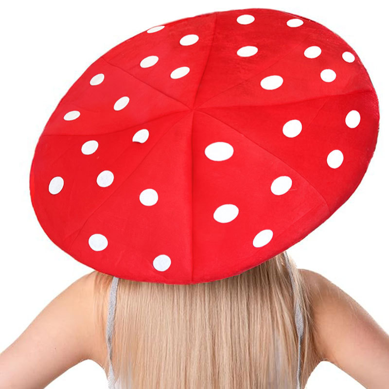 Title 3, Spotted Mob Cap Cartoon Plush Beret