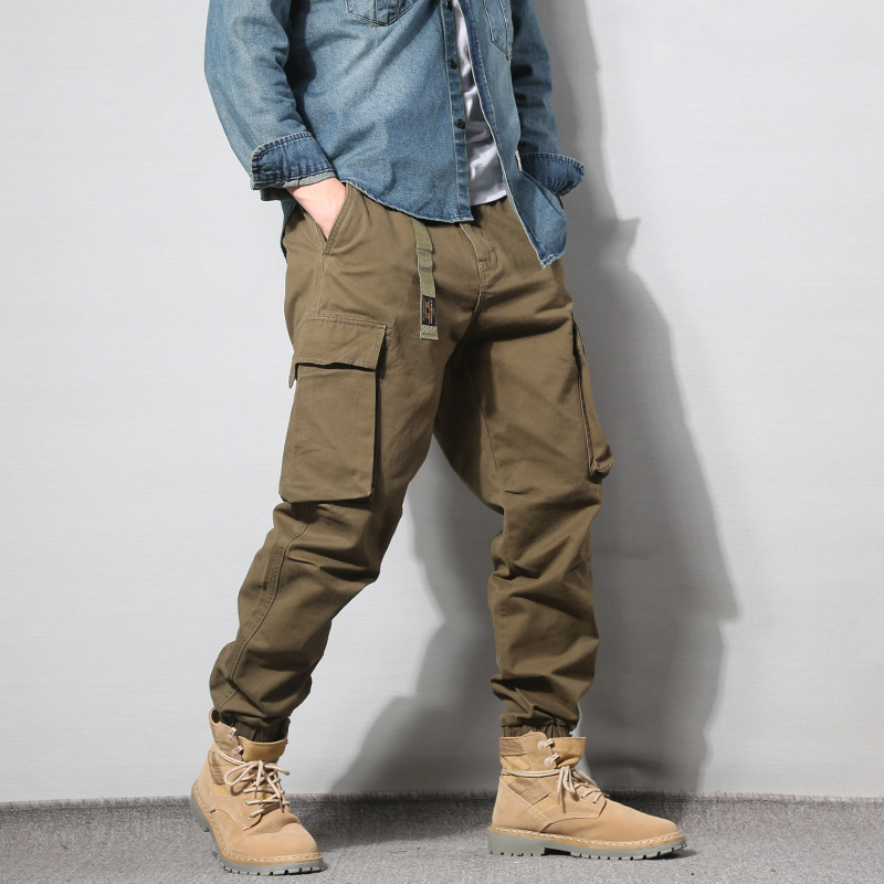 Fashion American Multi-pocket Cargo Pants Men 4