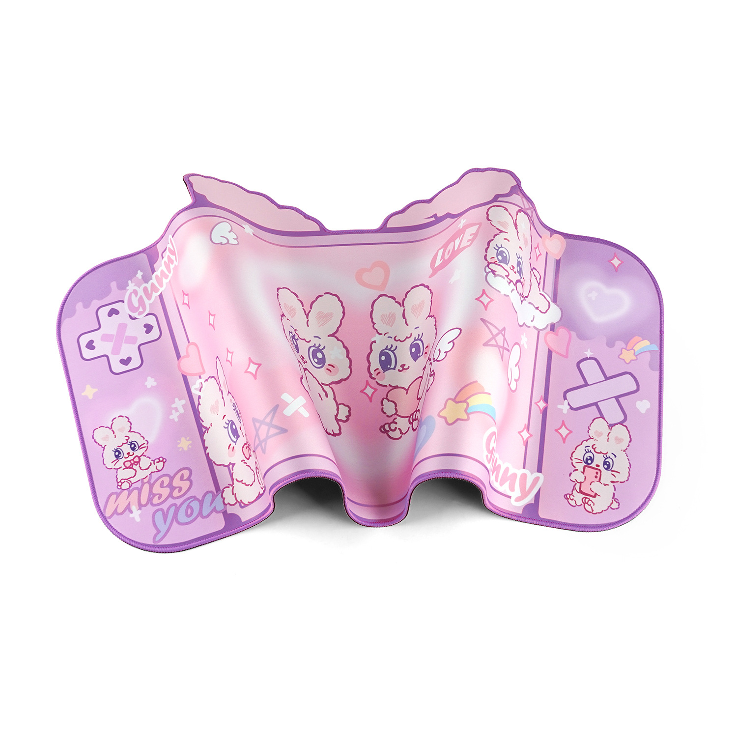 Original Fluffy Rabbit Oversized Mouse Pad Special-shaped Large Table Mat