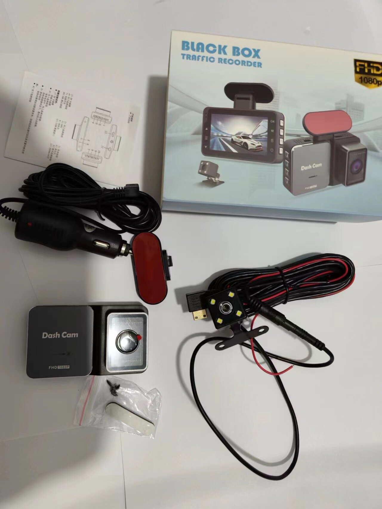 Driving Recorder HD Night Vision 3-inch DVR Dual-lens Video – HD Double Recording