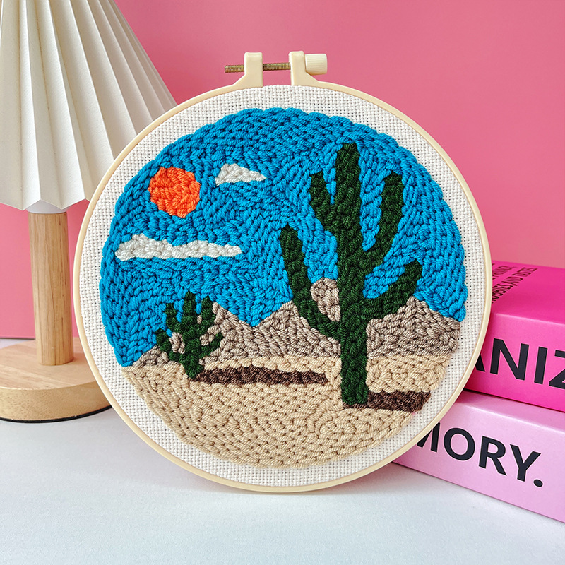 Punch Needle Landscape Embroidery Kit - Image 2