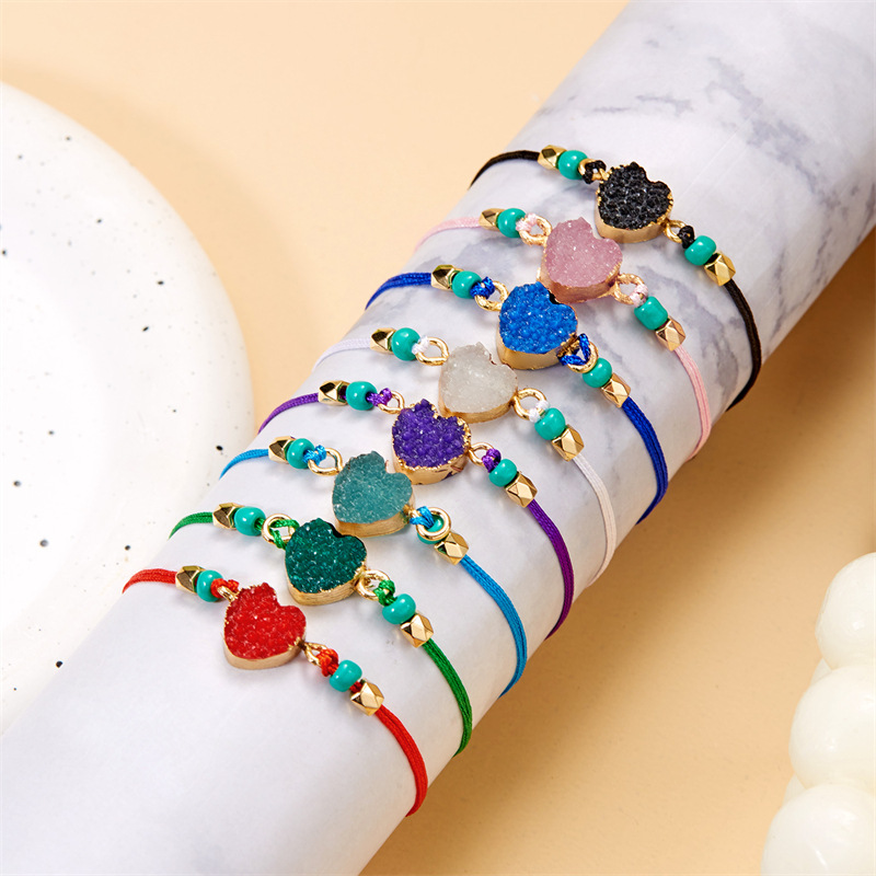 New Love Hand Weaving Bracelet Fashion Alloy Edging