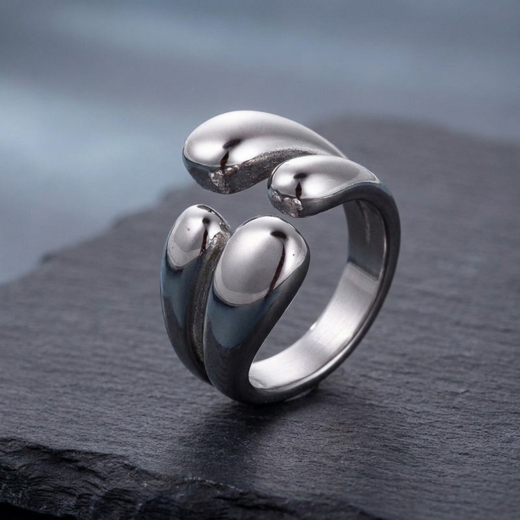 Titanium Steel Open Ring, picture 2 of 5