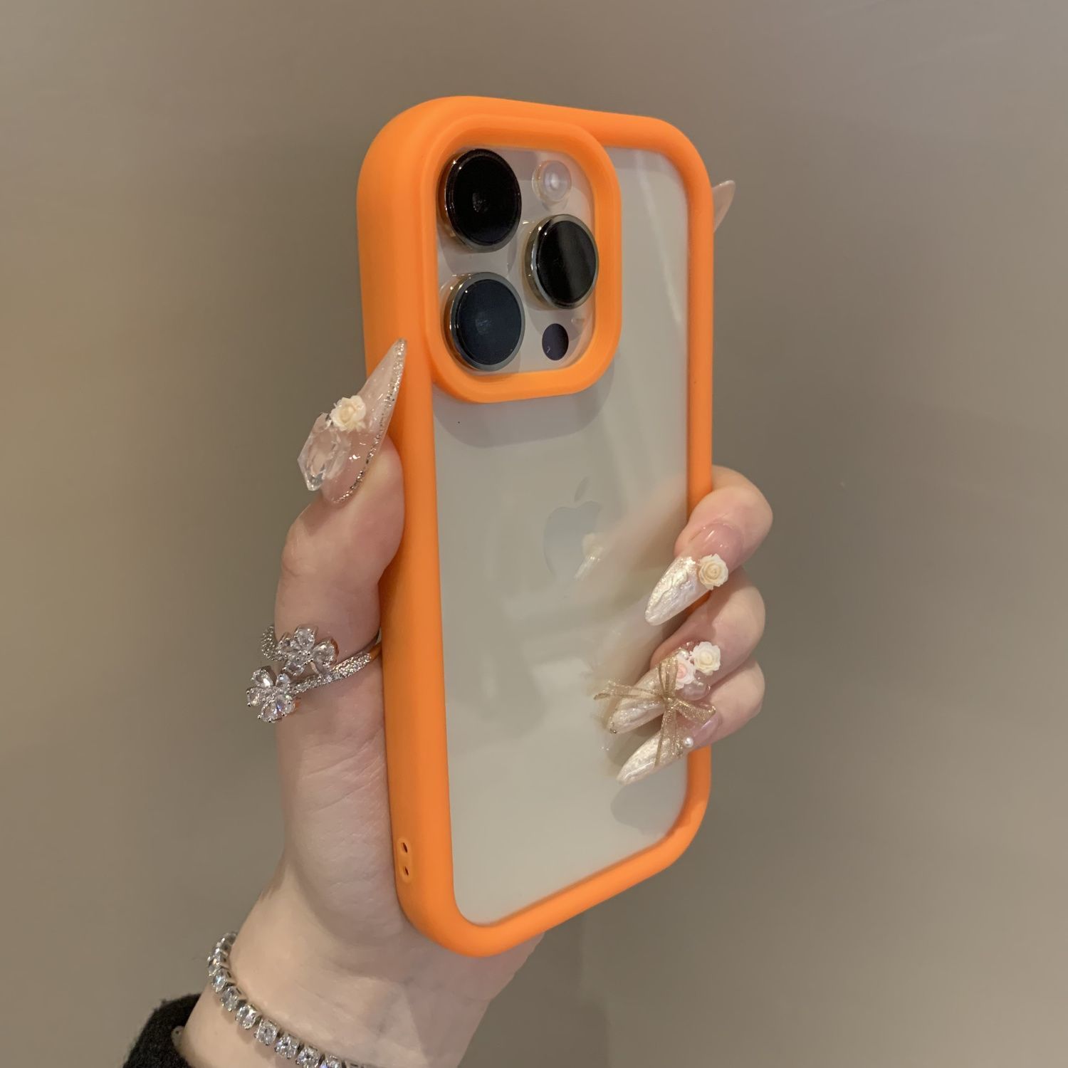 Advanced Solid Color Transparent Drop-resistant Phone Case - Image 8