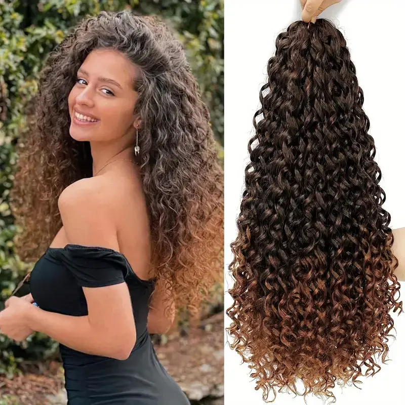 Spring Coiled Crochet Hair Wig Long Curls