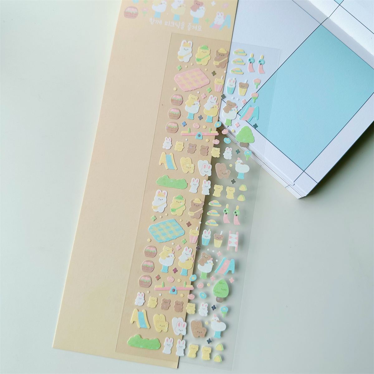 Oversized Sticker Series Featuring Adorable Little Bears