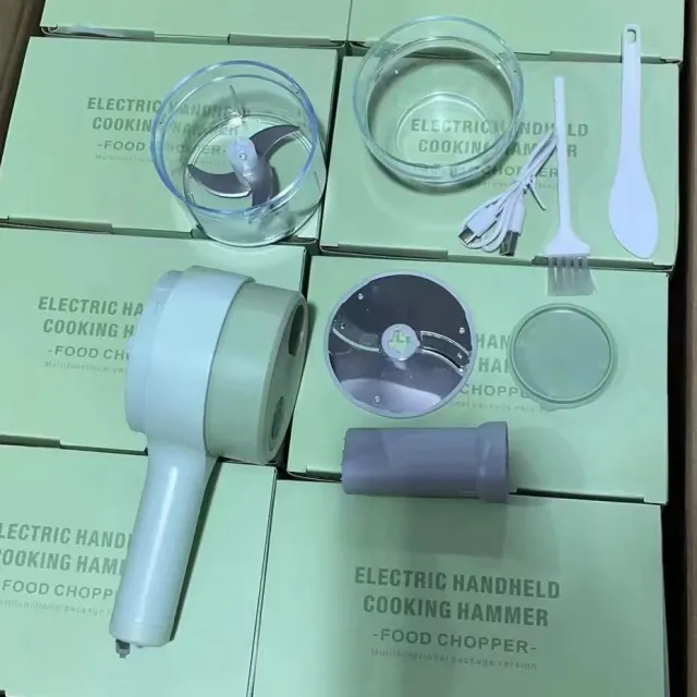 Multifunctional Household Slice Electric Garlic Pounding Chopper First Generation 800 Ma - Shop at LoveMi
