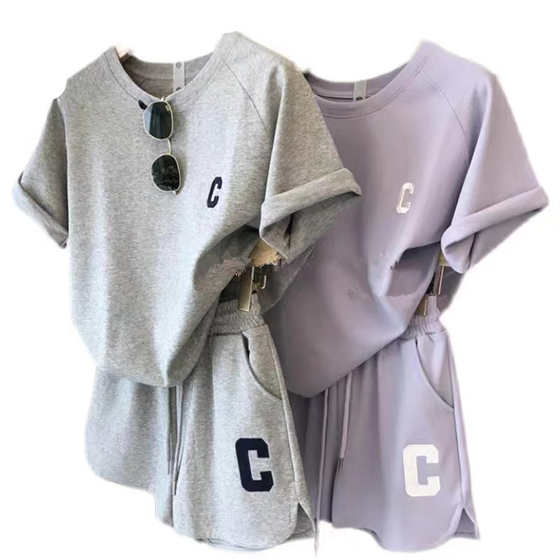 Casual Two-Piece Set With Sporty Letter Print