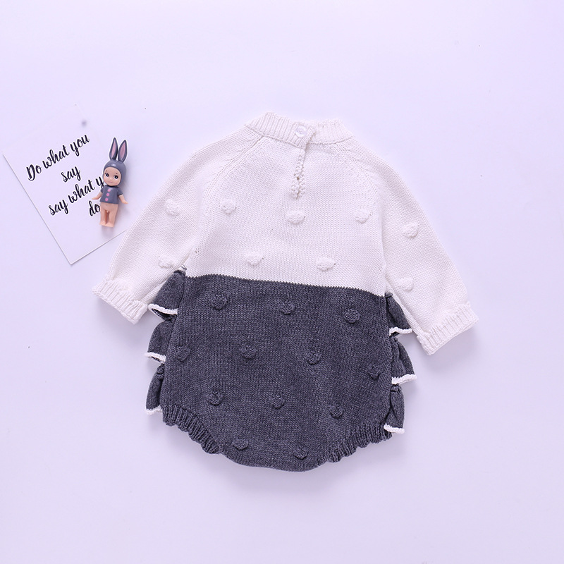 Title 20, European and American Knitted Romper Baby Cute ...