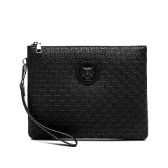 Woven-texture Personalised Clutch With A Simple Minimalist Design And Large Capacity - Medium - View 1
