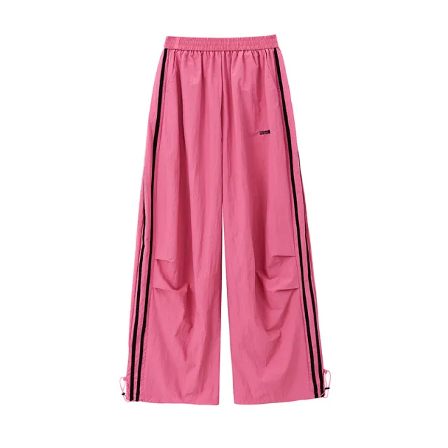 Fashion Women's Ankle tied Sports And Leisure Pants Rose Red - Shop at LoveMi