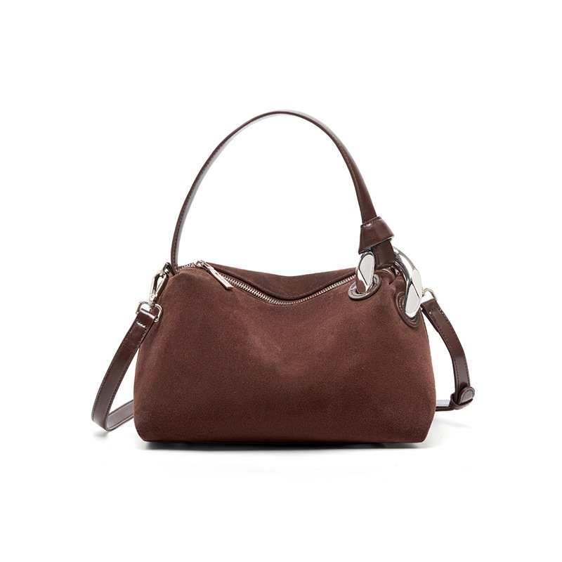 Womens Large-Capacity Commuter Leather Tote Bag