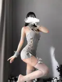 Gray Gray Bow Stockings