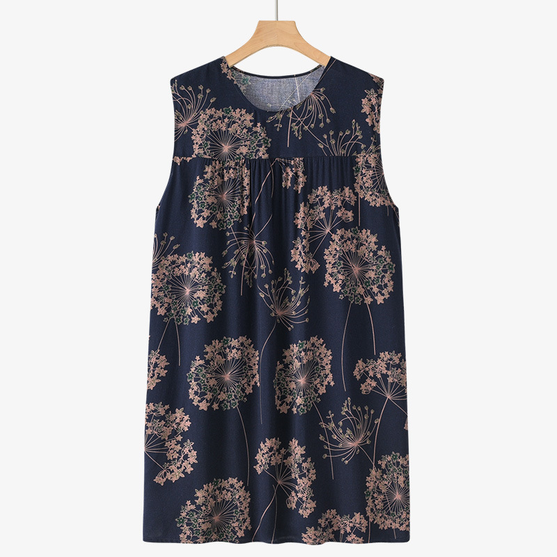 Sleeveless Nightdress Pajamas Thin Loose Home Wear