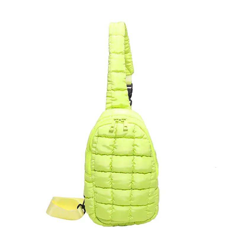 Cloud Chest Bag Female Pleated Down Diamond Crossbody Bag