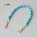 Vintage Turquoise Bag Chain Resin Chain view 11