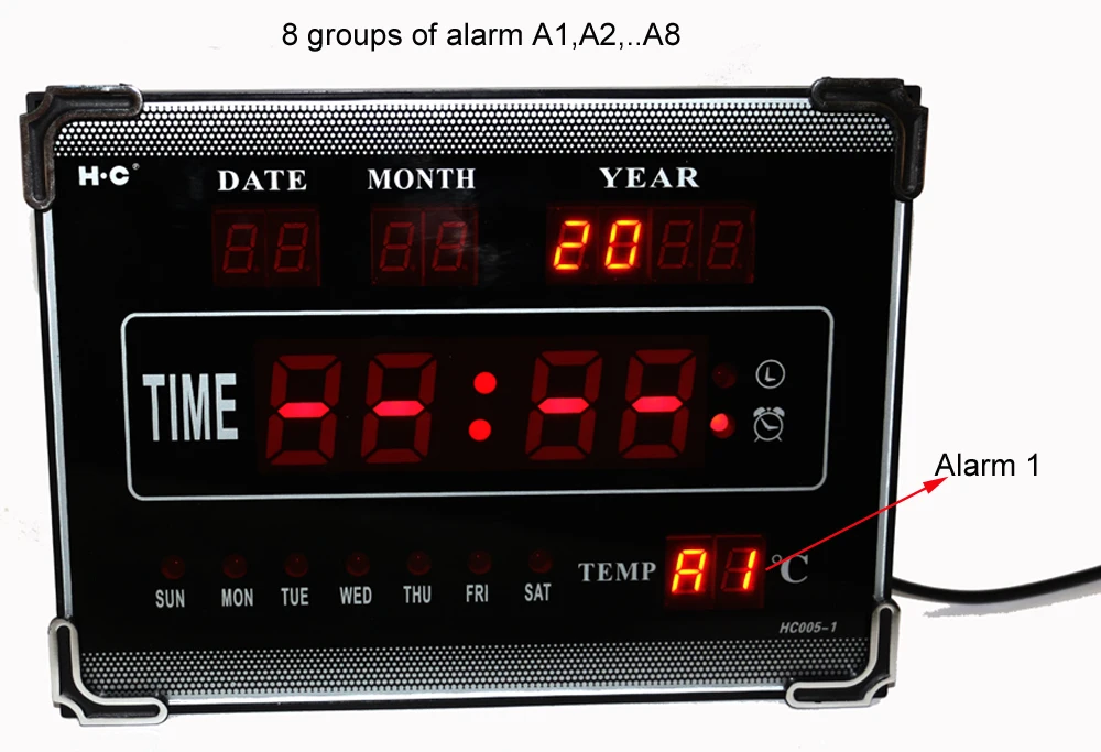 Title 6, Multifunctional digital desktop alarm clock