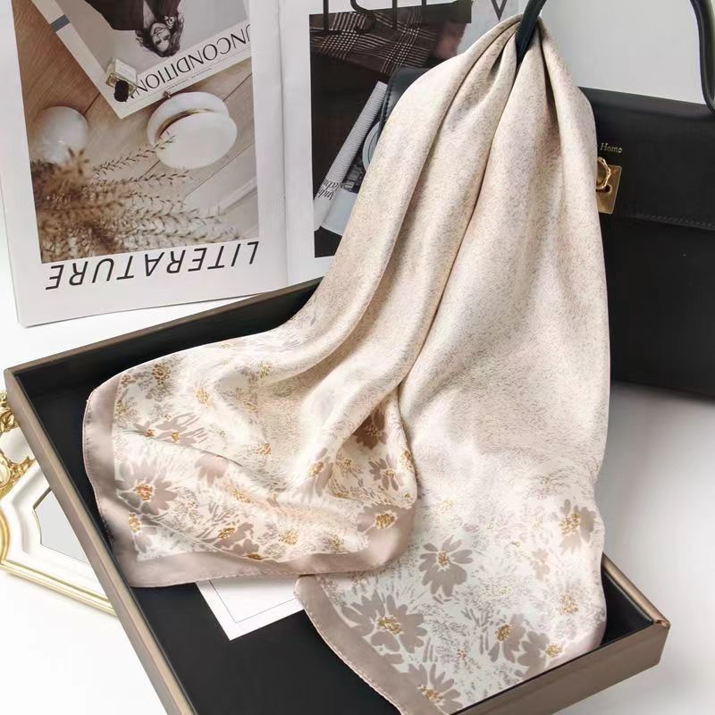 Women's High-end Thin Square Scarf - Image 61