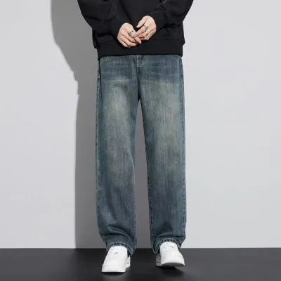 Retro Nostalgic Straight Jeans For Men