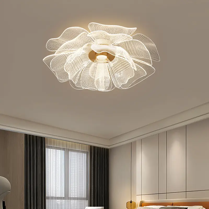 Flower Acrylic Study Bedroom Light Simple