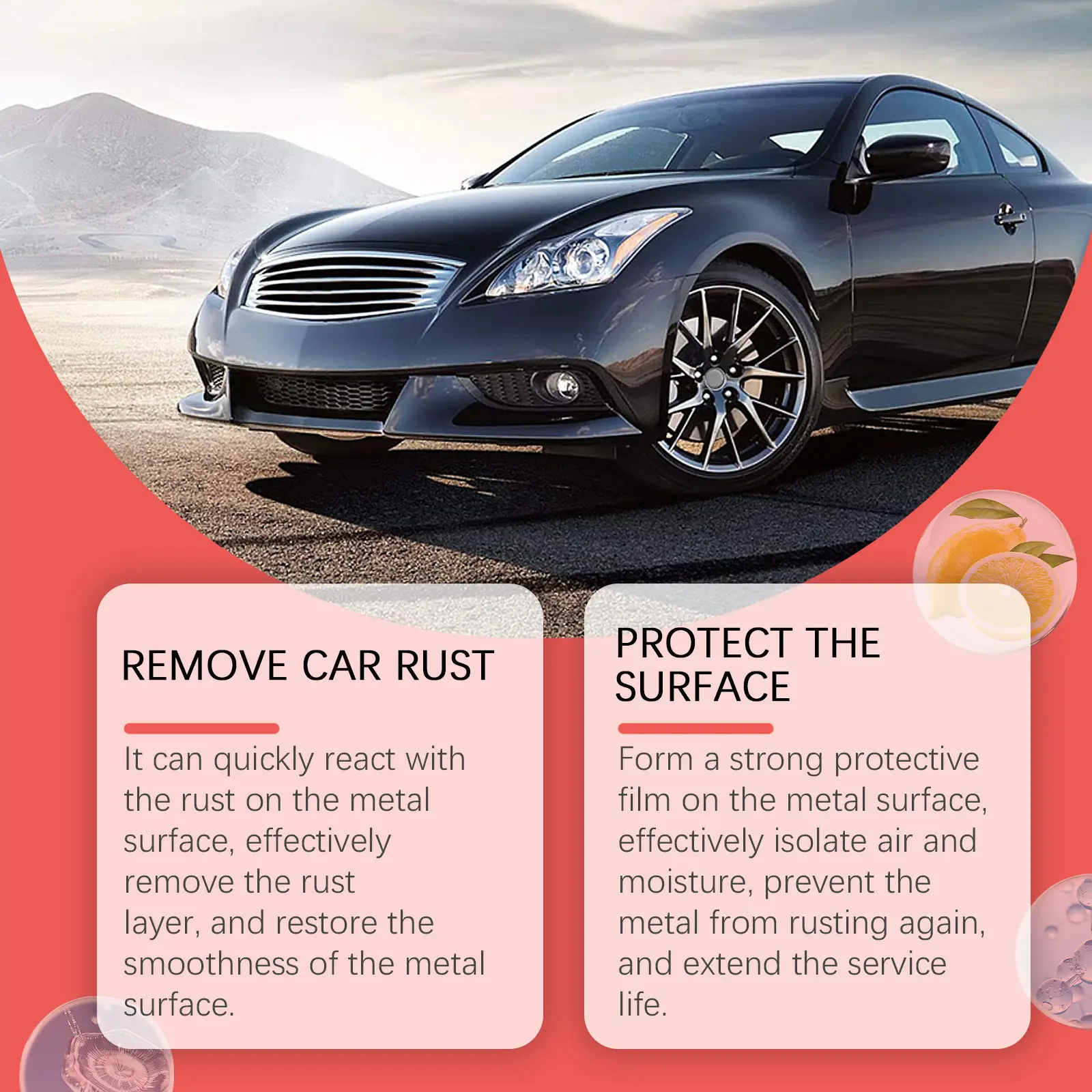 Car Rust-removal Spray For Cleaning And Refurbishment
