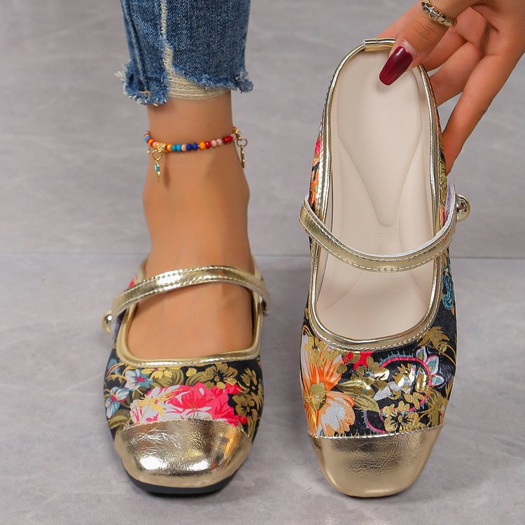 Womens Stylish Floral Slide Sandals For Summer