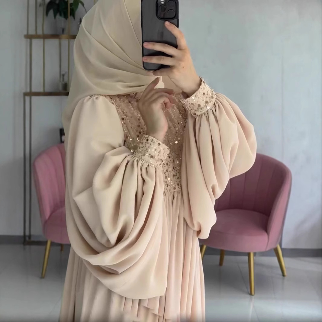 Fairy Sequin Heavy Industry Light Luxury Long Dress