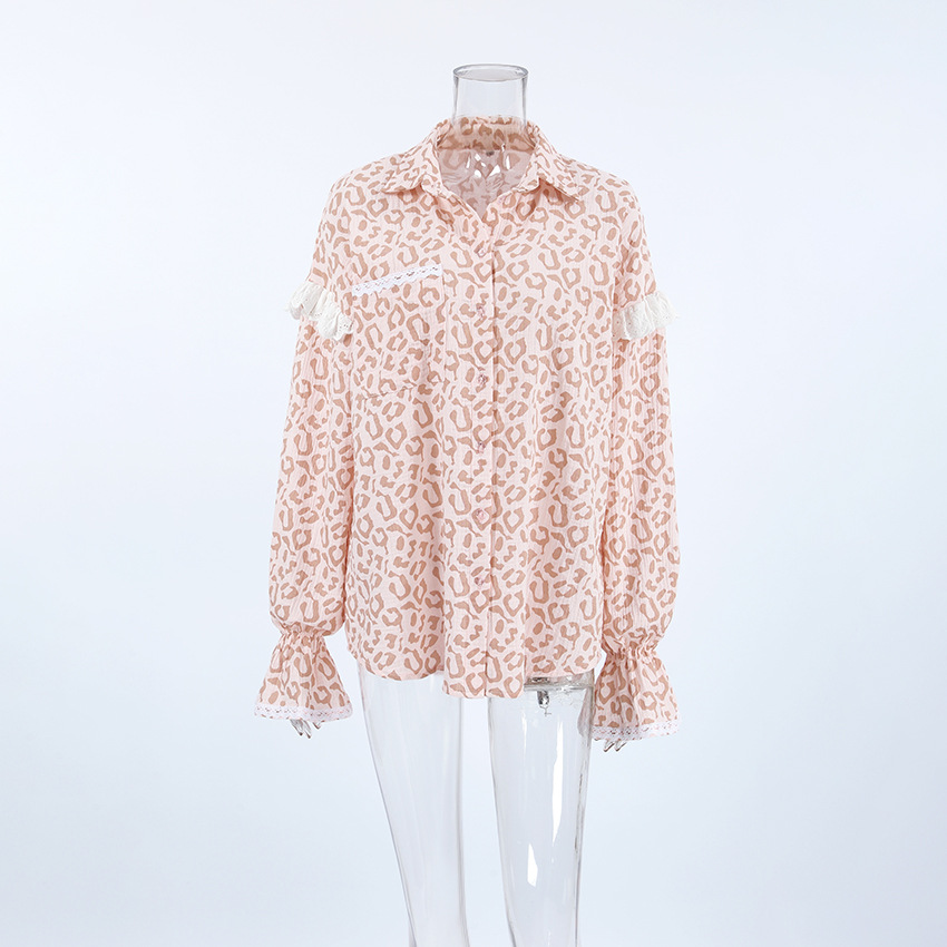 Title 18, Ruffled Lantern Sleeves Top Women