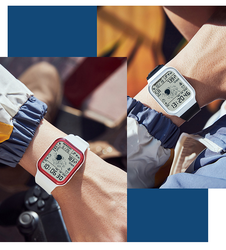 Sanda Digital Waterproof Step Calorie counter Sports watch for Men