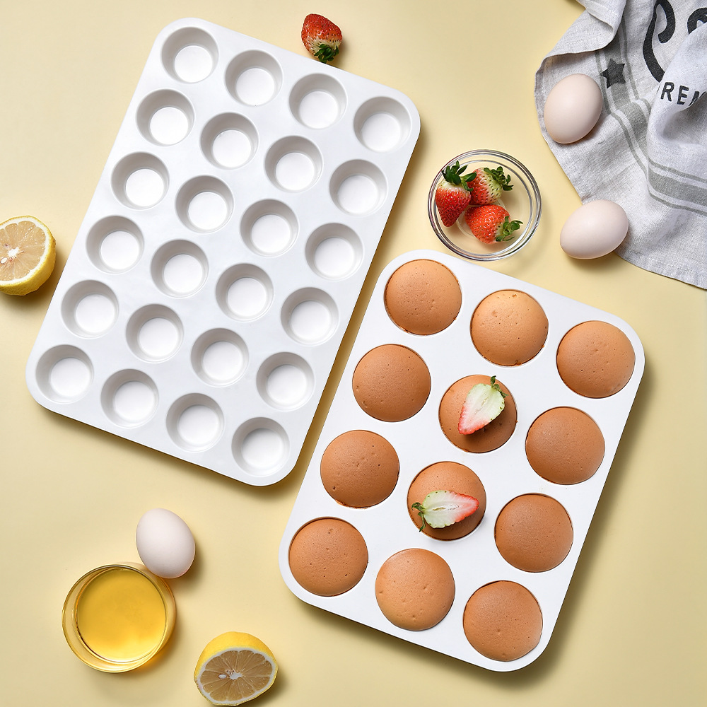 12 Cups 24 Cups Silicone Cake Baking Mold
