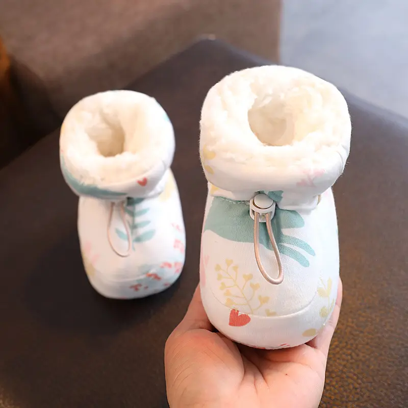 Baby Cotton Shoes Fleece-lined Thick Soft Soled