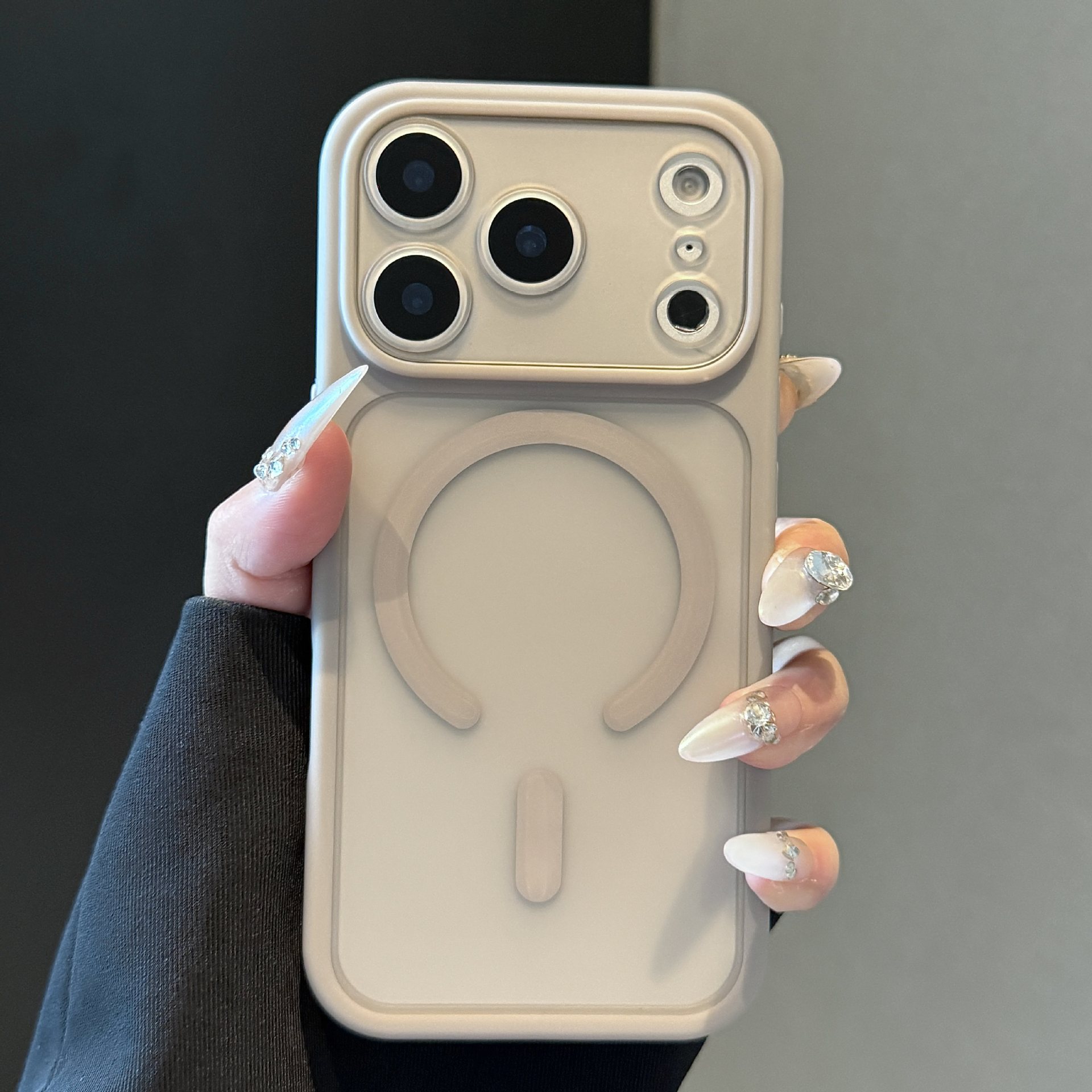 Premium Semi-transparent Magnetic Shockproof Phone Case