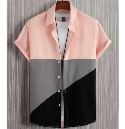 Fashion Trendy Men's Shirt Digital Printing Casual