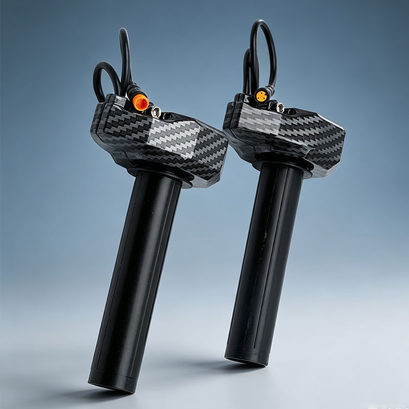 Electric Bicycle Electric Off-road Vehicle Throttle Accelerator Handlebar Twist Grip Lightweight Buzzer