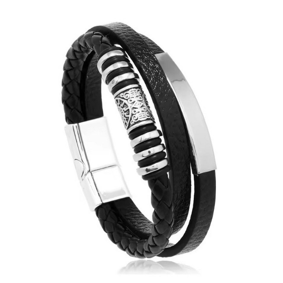 Leather Woven Bracelet, picture 3 of 6