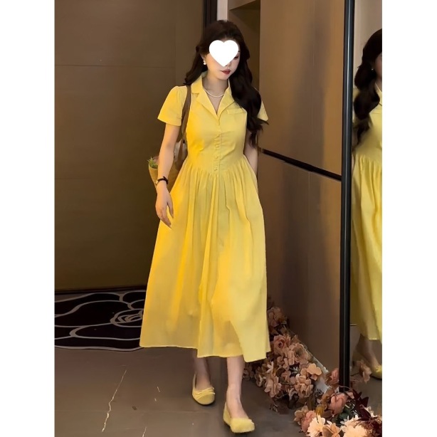 Womens A-line Shirt Fashionable Casual Dress