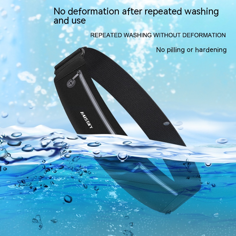 Men’s And Women’s Outdoor Sports Fitness Waist Bag Waterproof 8-inch