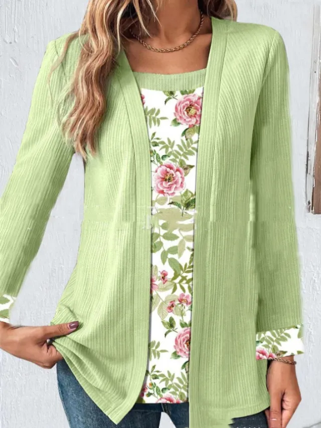 Women's Hollow out Sleeves Cotton And Linen Buckle free Cardigan Coat 2 Colors Xxxl - Shop at LoveMi