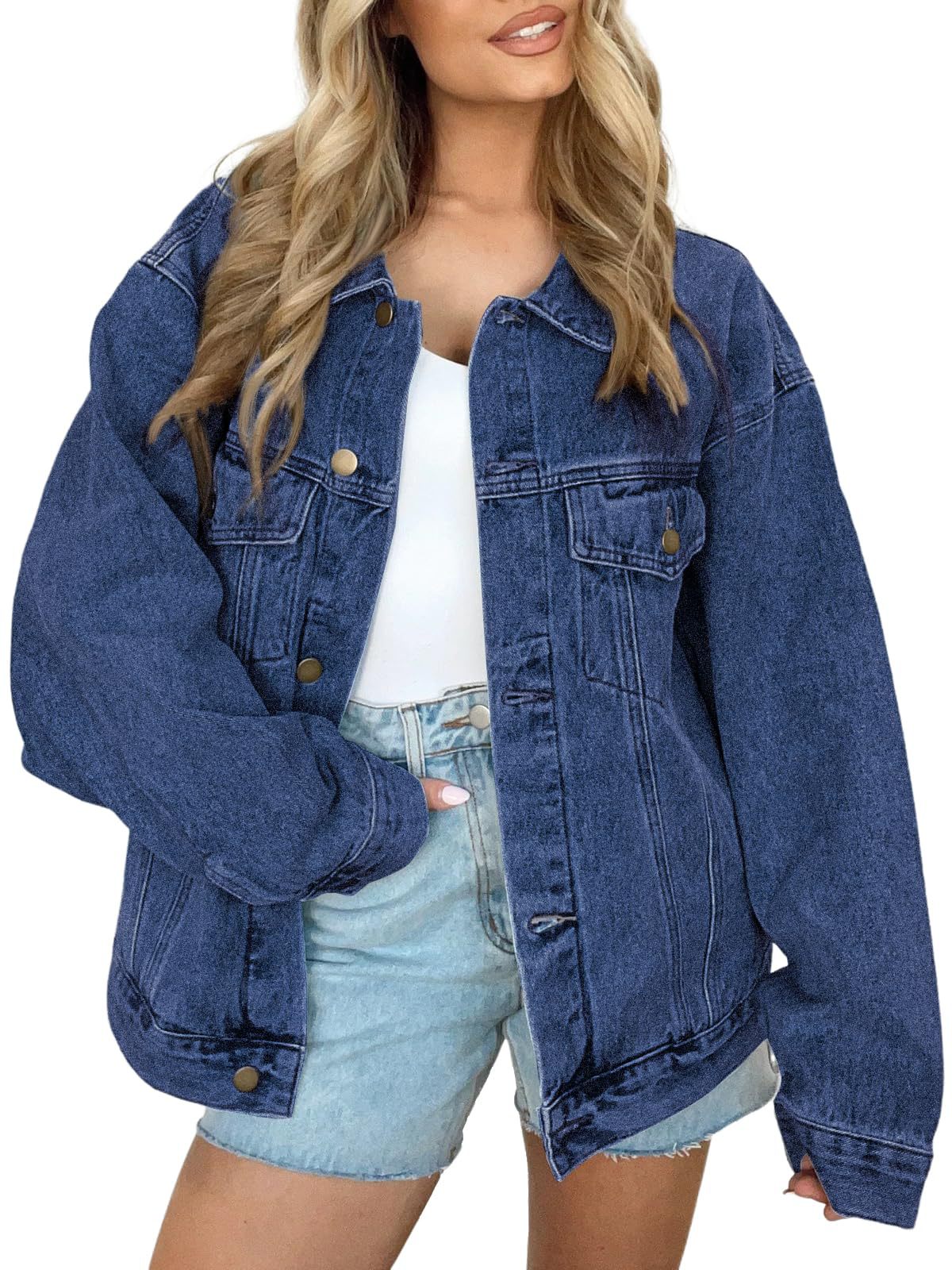 Womens Denim Jacket Long Sleeves