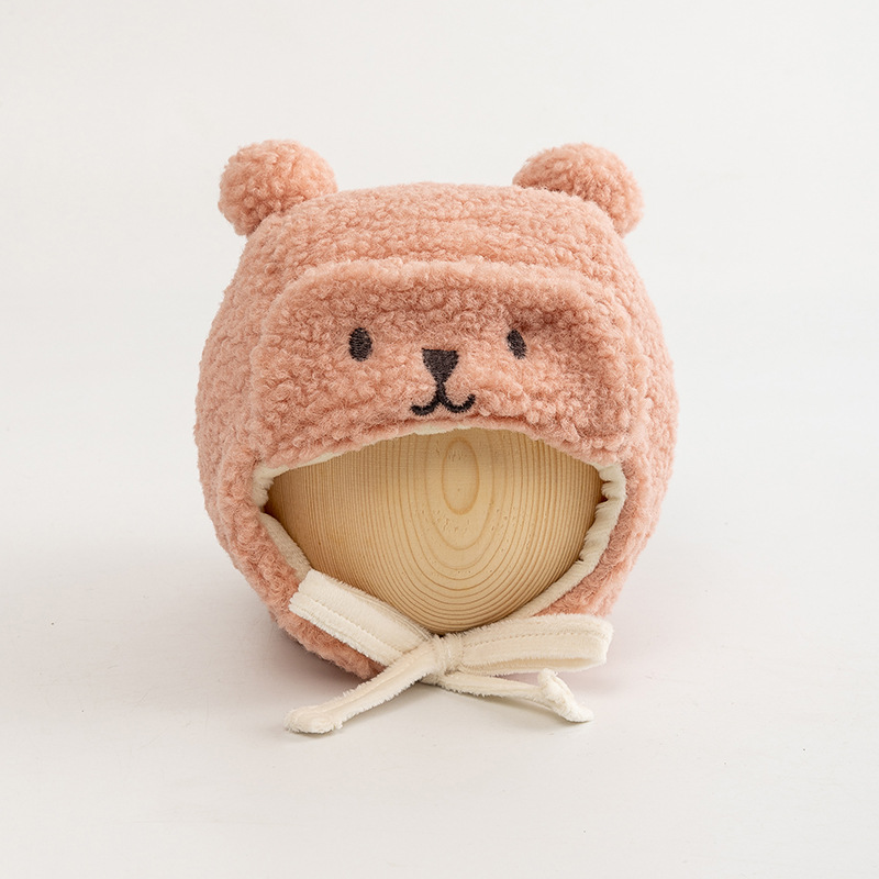 Plush Double Ball Bear Pink