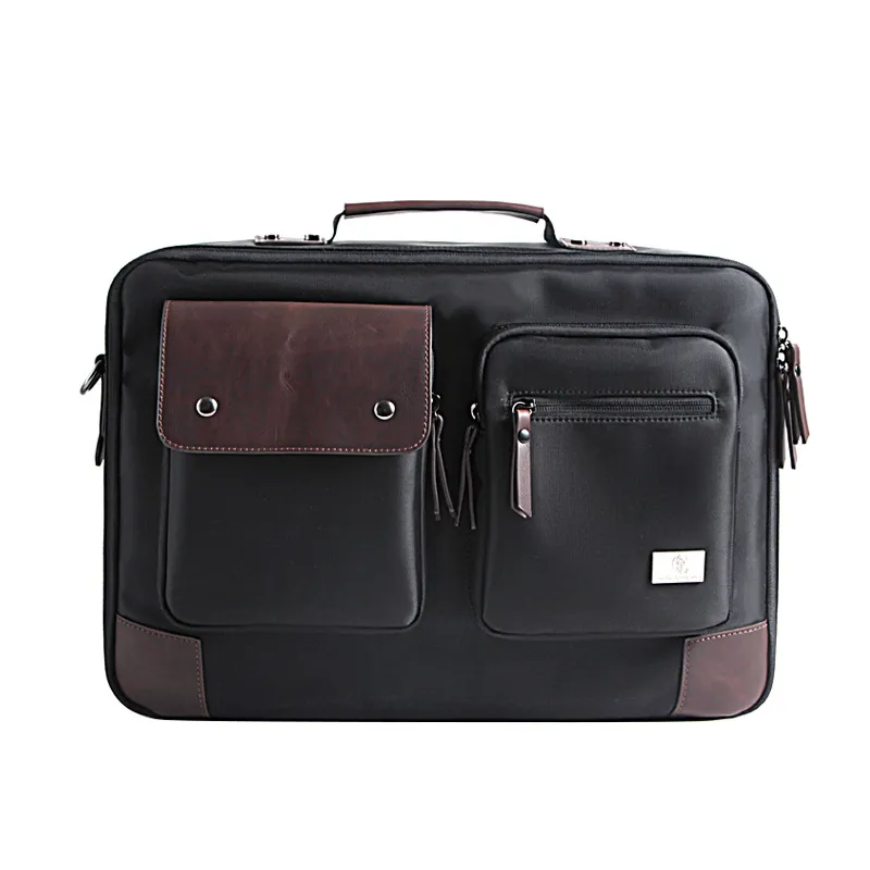 Laptop Bag Portable Shoulder Liner Briefcase - Black