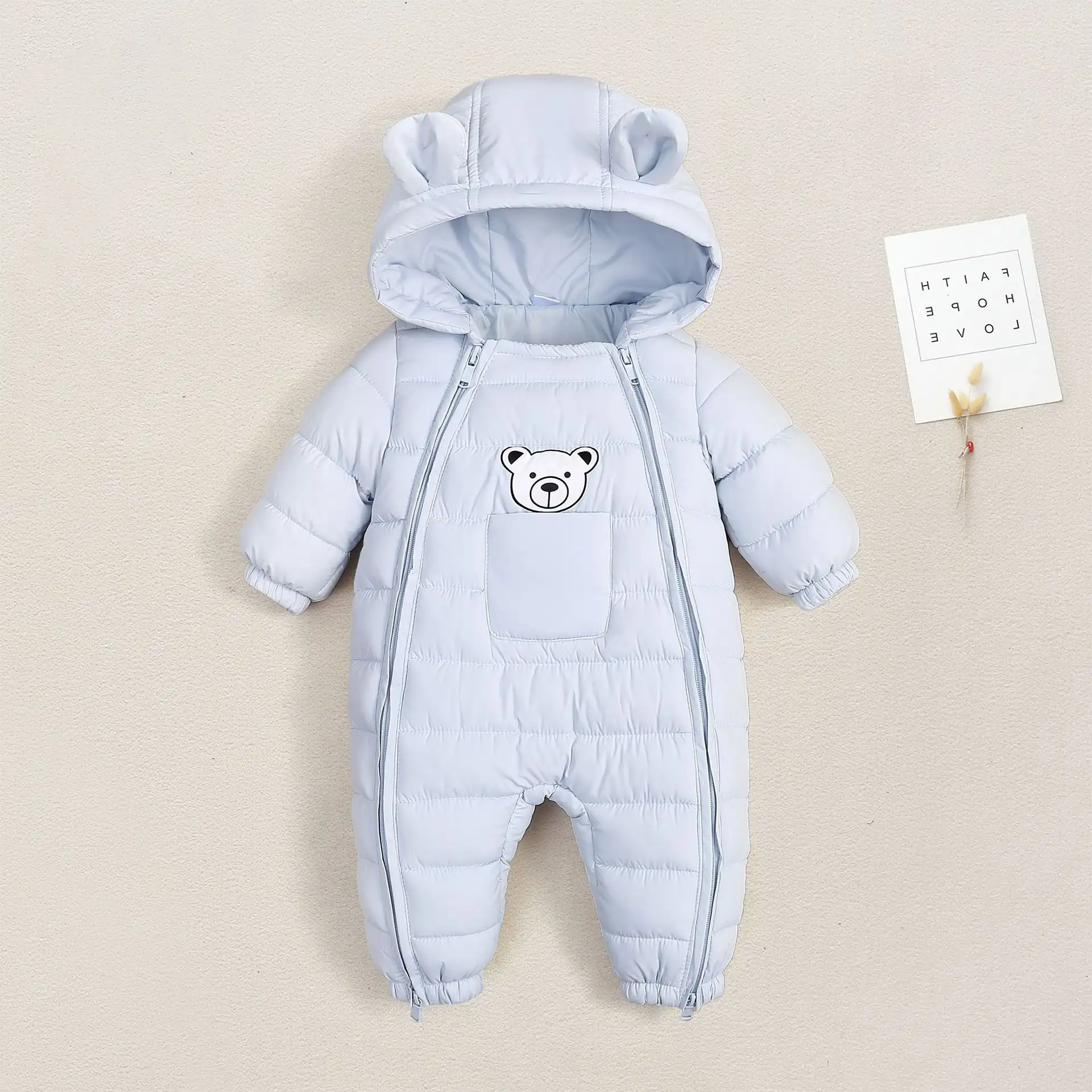 Outdoor One-piece Jumpsuit Set Cotton-padded Jacket