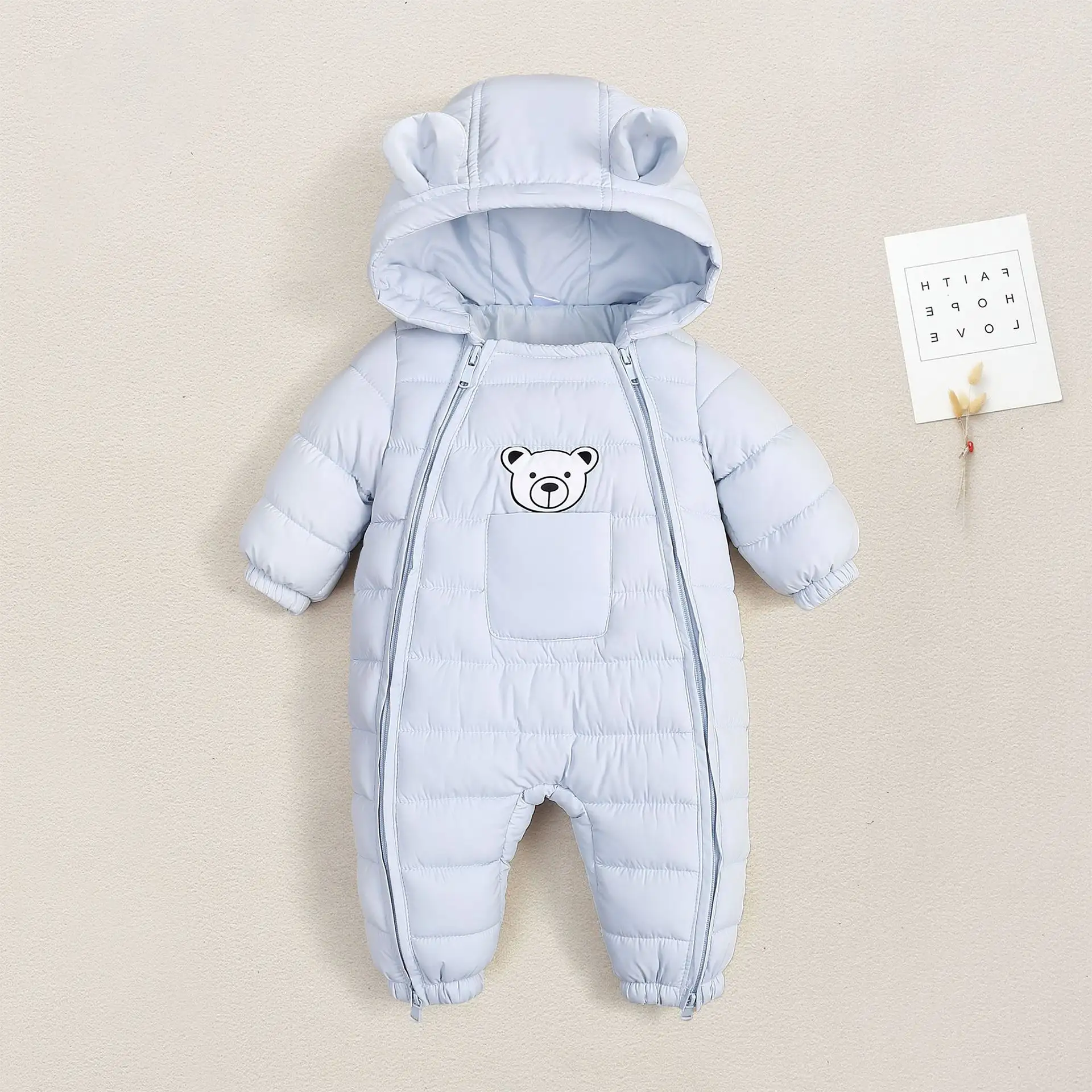 Outdoor One-piece Jumpsuit Set Cotton-padded Jacket