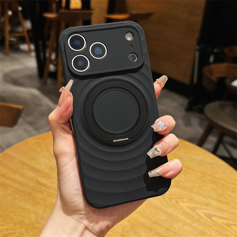Wavy-pattern Liquid Silicone Phone Case 6