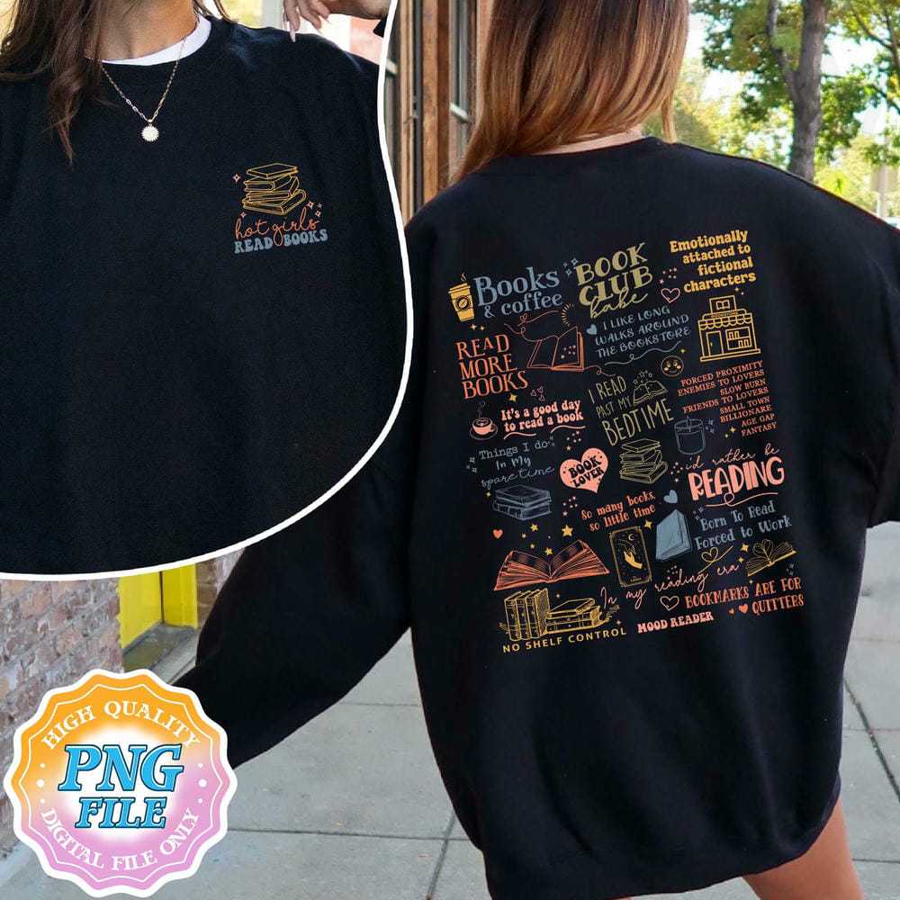 Men's And Women's Fantasy Readers Comfortable Bookish Sweater Black1 - Shop at LoveMi