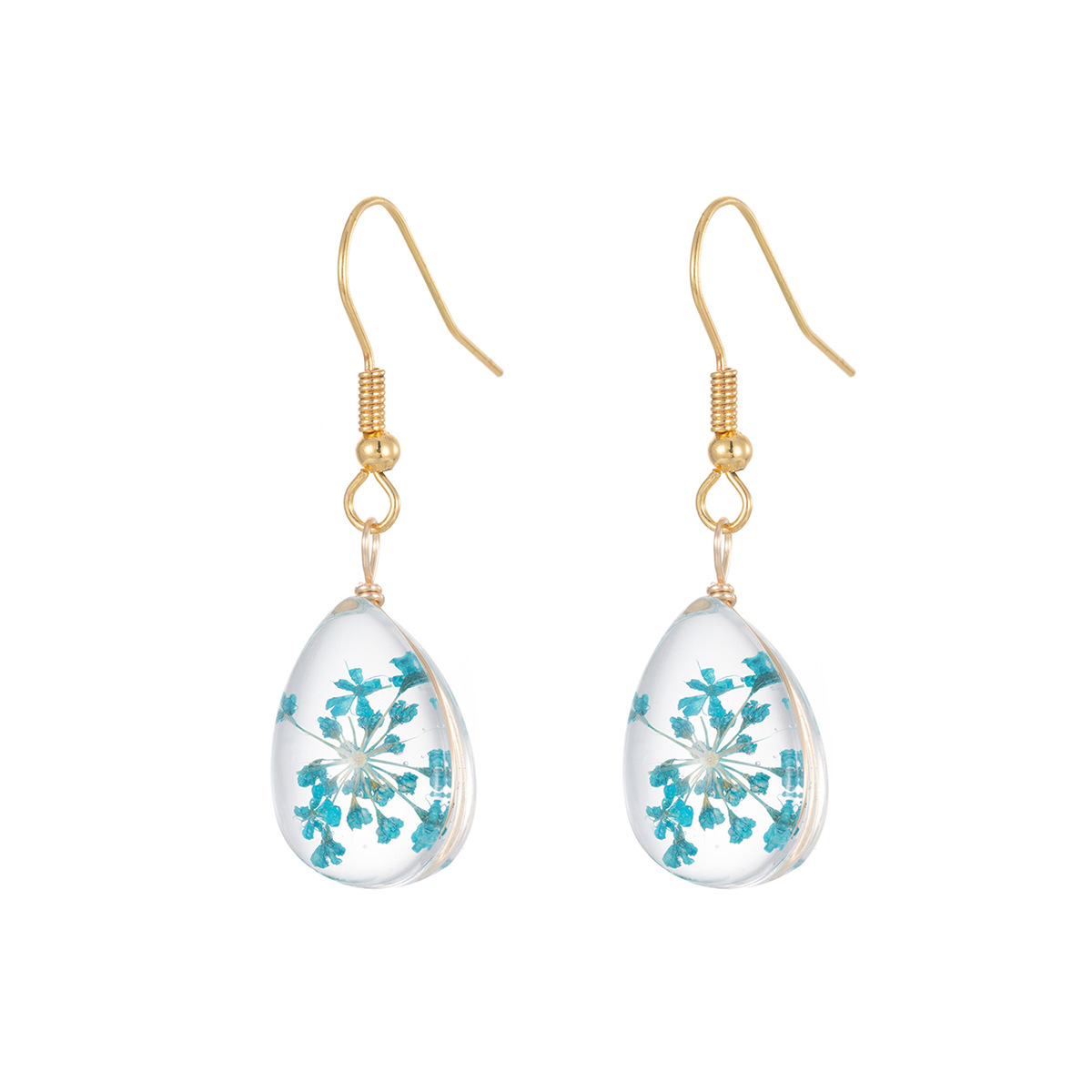 Drop-shaped Transparent Dream Glass Ball Earrings