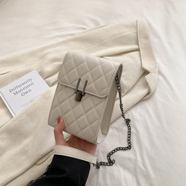 Personalized Fashionable Stylish Small Bag Simple Crossbody Women's Bag Handbag Beige - Shop at LoveMi