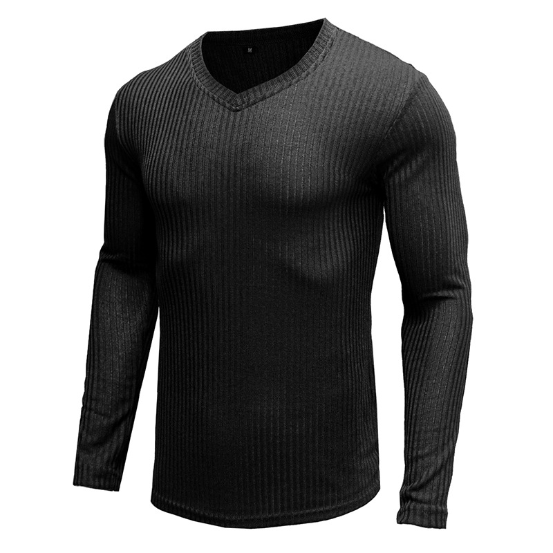 Title 4, European and American knitted mens long-sleeve...