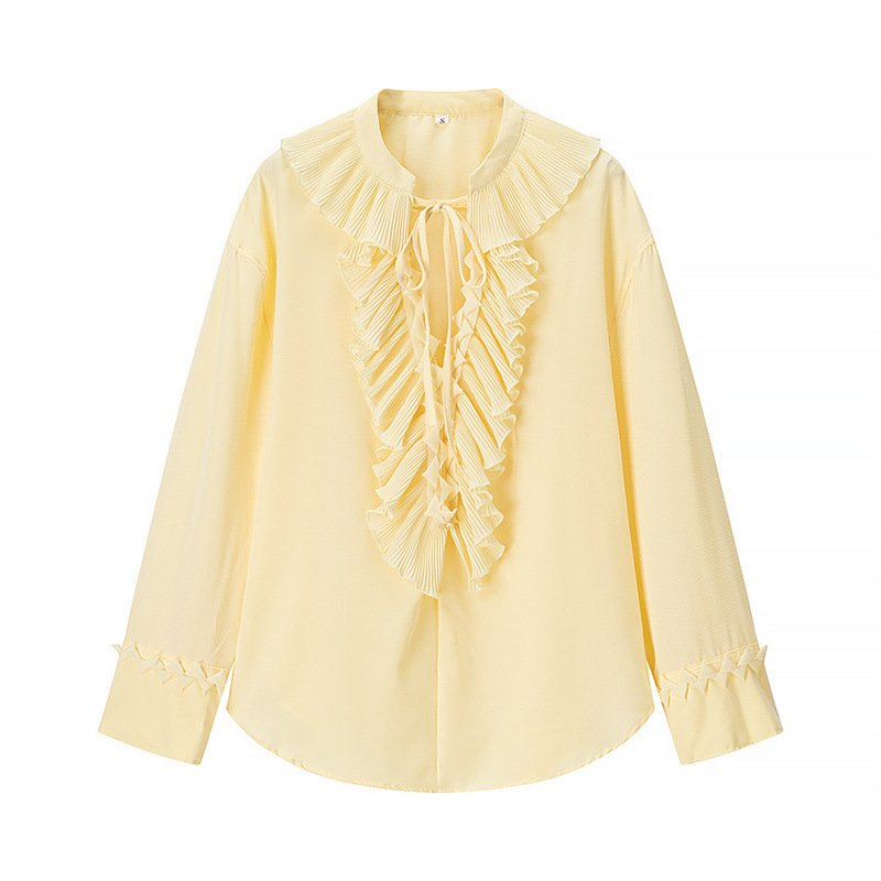 Long Fashion Ruffled Design Suit Top M - Shop at LoveMi